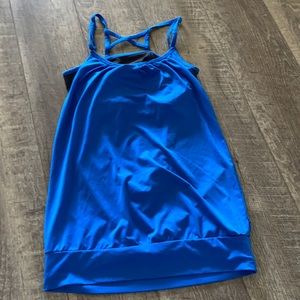 Athletic tank with built in sports bra